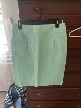 J. Crew Mint Green “The Pencil” Skirt
